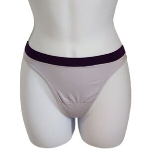 Lilac and Purple Trim Thong